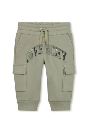 pantalone in cotone verde GIVENCHY KIDS | H30456602